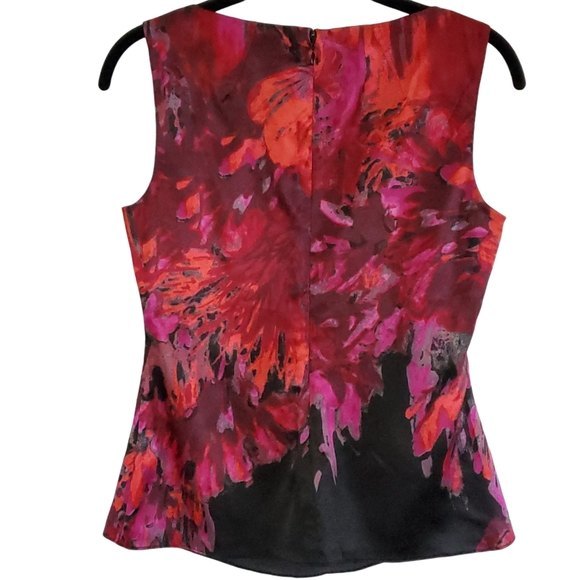 T Tahari Blouse Sleeveless Pink & Black - Picture 3 of 12